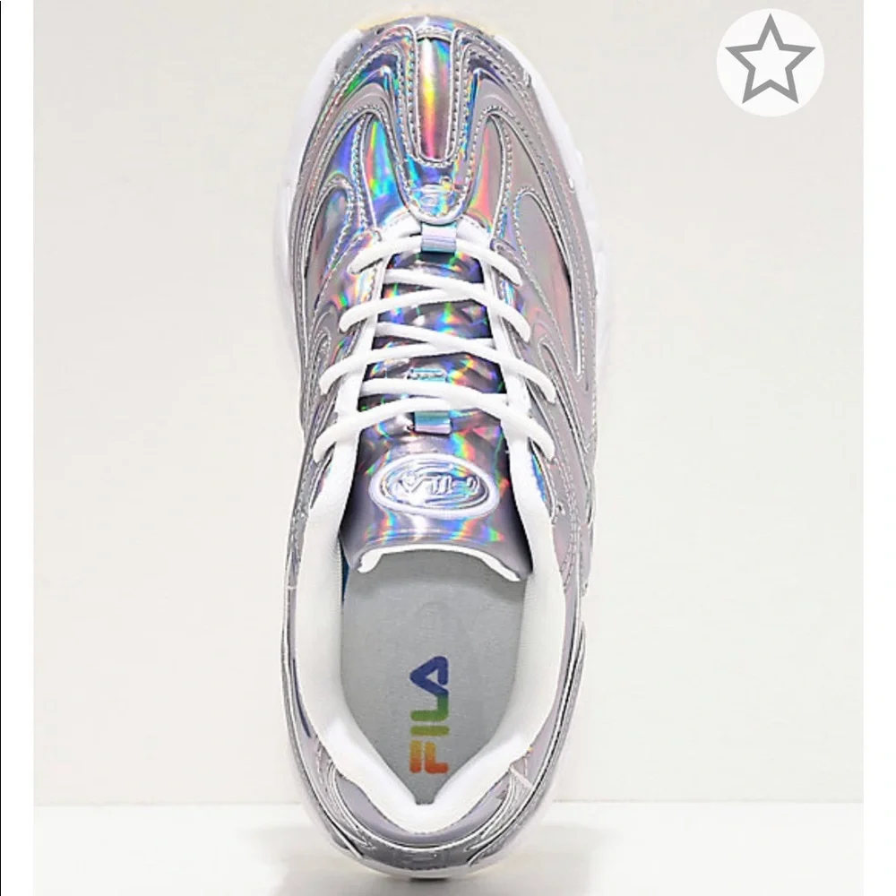 Unisex Fila Iridescent metallic holographi sneaker - Picture 4 of 8